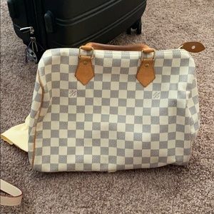 Authentic Louis Vuitton Speedy 30 Damier Azur